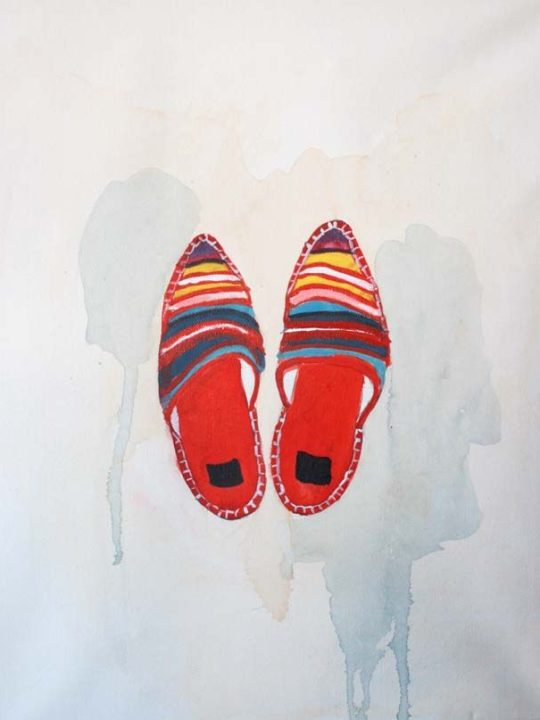 Babuchas Shoe Series 1 40x50 de Elena Calonje