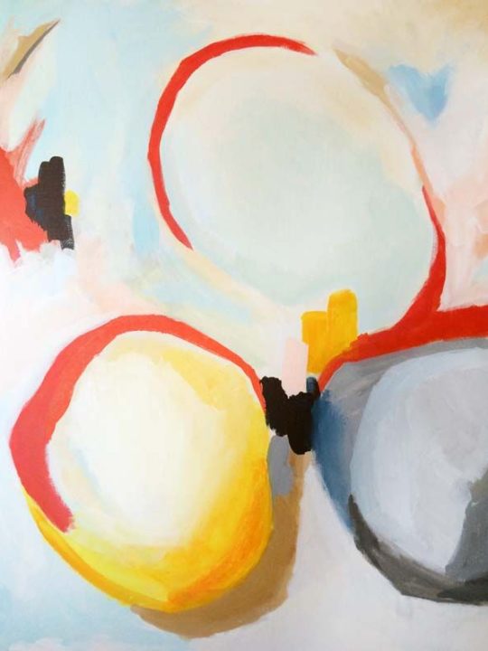 Wiggle, acrílico sobre lienzo, 80x100cm, pintura de Elena Calonje